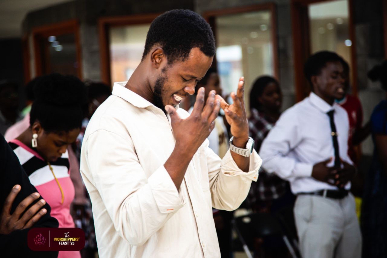 Worshipper in prayer at Photismos Ministries