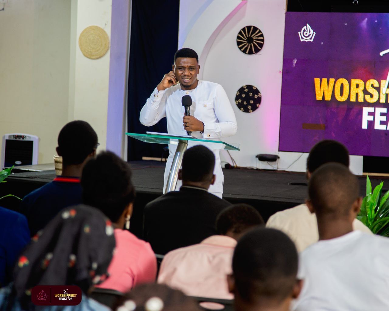 Pastor preaching at the Worshippers' Feast 2025